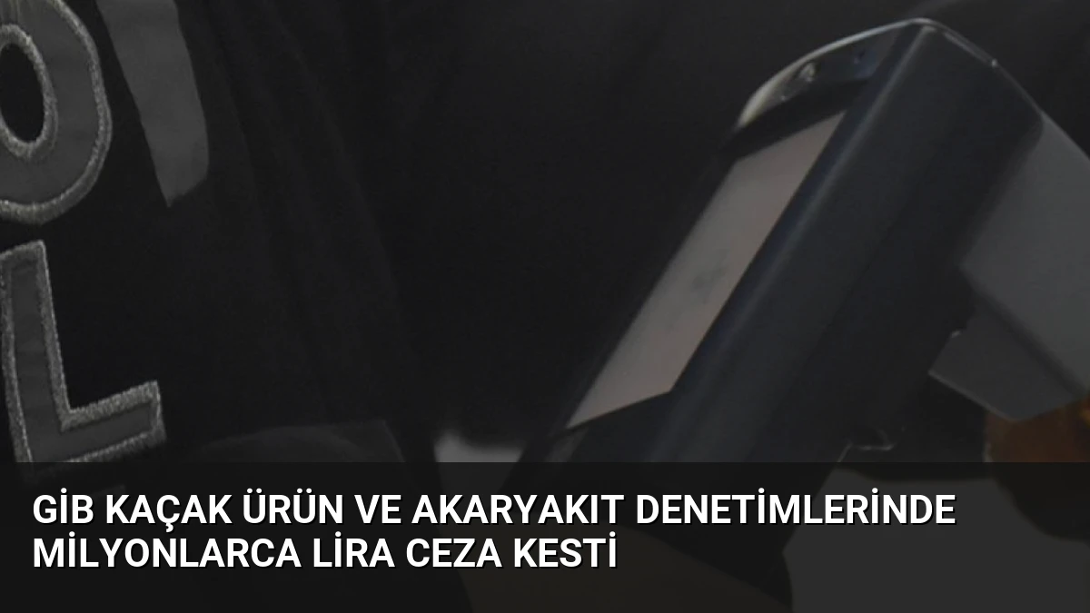 GİB Kaçak Ürün ve Akaryakıt Denetimlerinde Milyonlarca Lira Ceza Kesti
