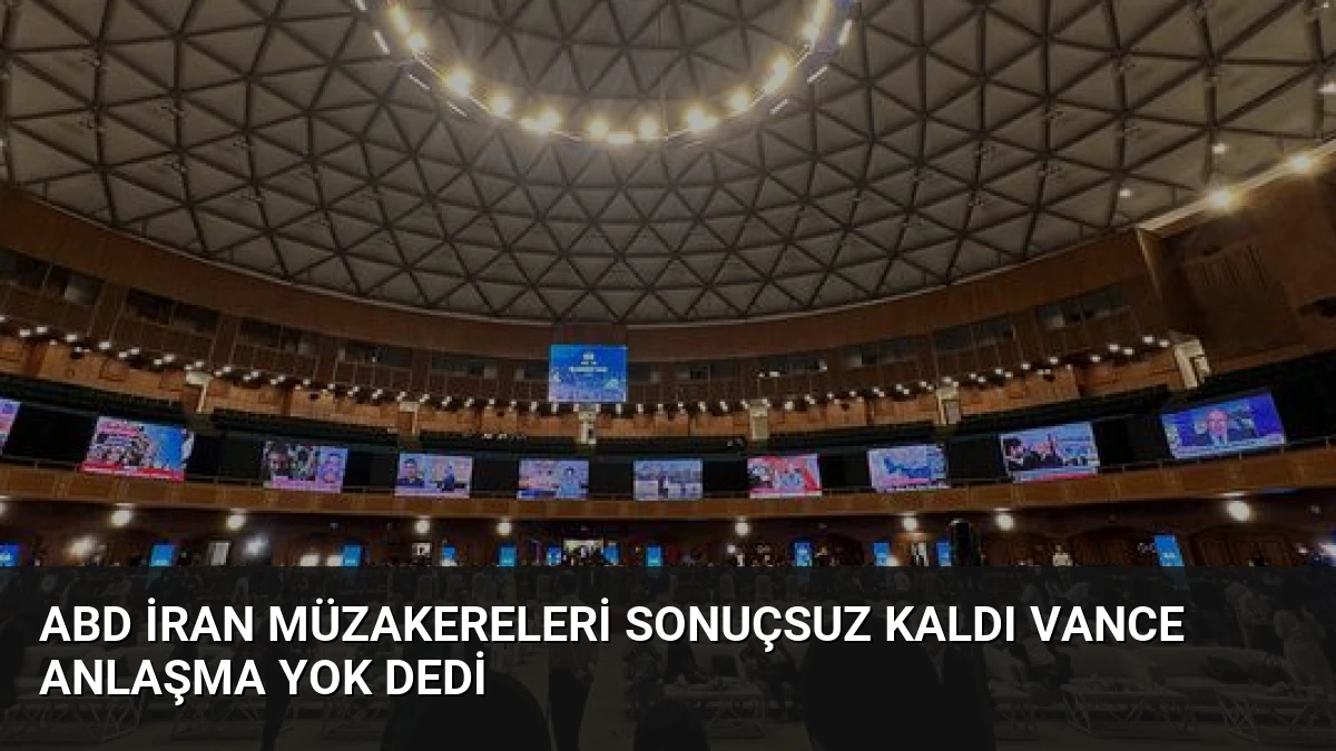ABD İran Müzakereleri Sonuçsuz Kaldı Vance Anlaşma Yok Dedi
