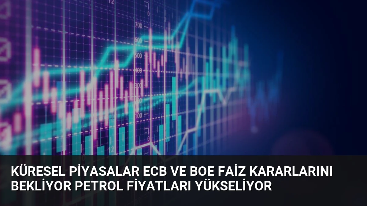 Küresel Piyasalar ECB ve BoE Faiz Kararlarını Bekliyor Petrol Fiyatları Yükseliyor