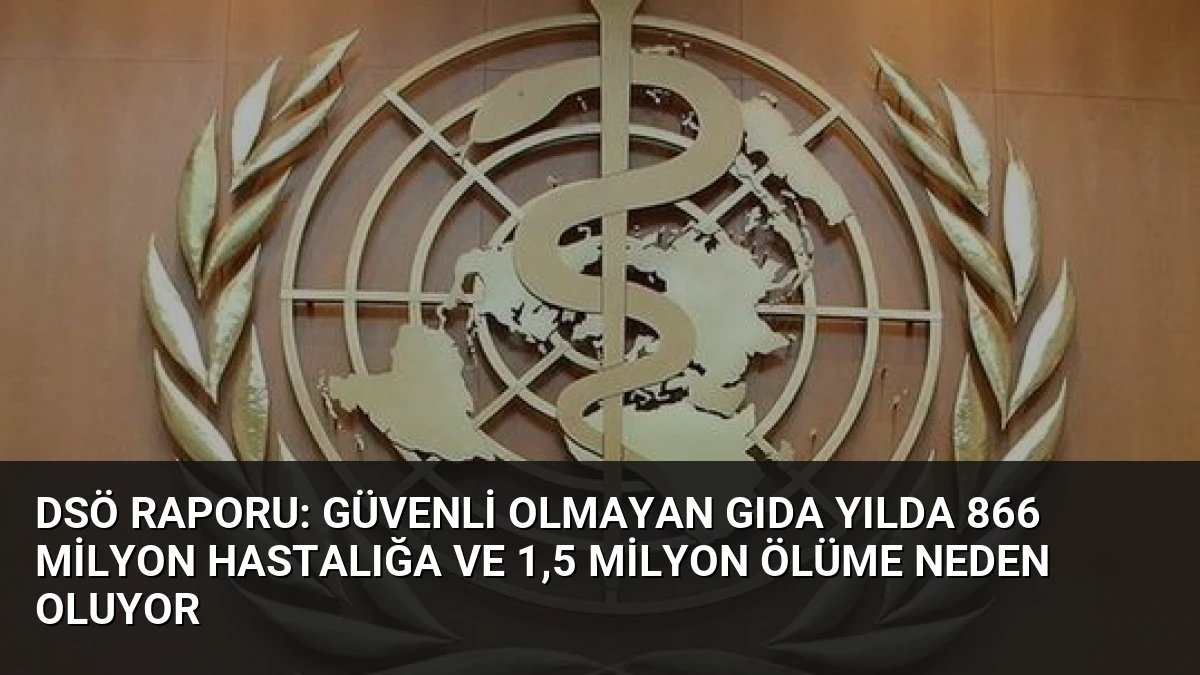 DSÖ Raporu: Güvenli Olmayan Gıda Yılda 866 Milyon Hastalığa ve 1,5 Milyon Ölüme Neden Oluyor